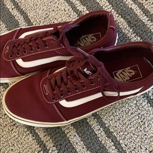Vans shoes red